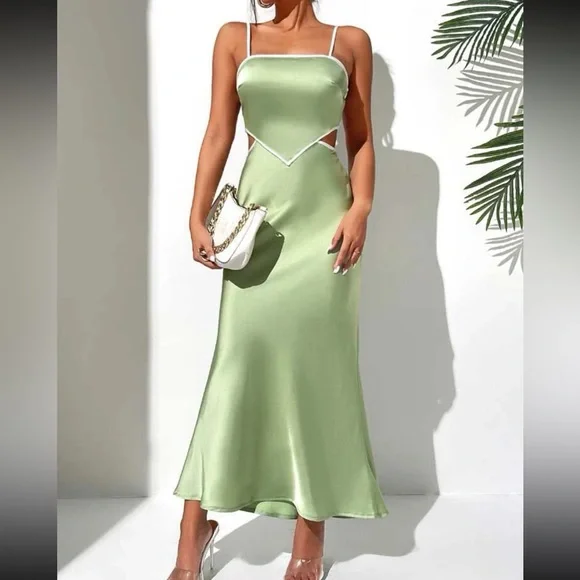 slim fit dress slacks Cape Sleeve Prom Dresses Beaded V-Neck Wedding Guest Dress AD1258 –  Viniodress main image 1